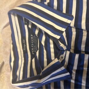 Ralph Lauren Polo Golf Blue and White Striped Shirt